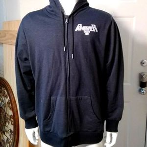 Marval Punisher Zipper Hoodie with b/w camo SKULL